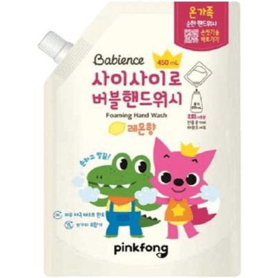 베비언스 핑크퐁 버블 핸드워시 레몬향 리필